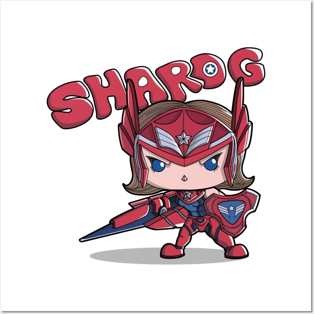 Marvel Future Fight Pop Funko Sharon Rogers 'Sharog' Wall Art by billyker